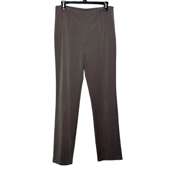 Chico's tan brown straight legs flat front pants size 0 - small - Picture 1 of 8